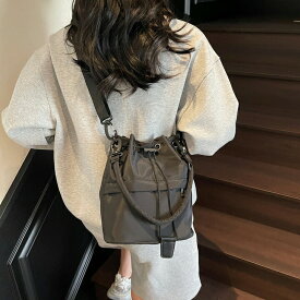 ドロスト バッグ 巾着バッグ バッグ レディース 巾着 ショルダーバッグ ユニセックス 男女兼用 バック 鞄 かばん カバン ショルダー トートバッグ トート 斜めがけ ハッスイ ポケットドロスト バッグ はっ水