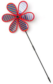 キラキラかざぐるま しましま / 風車 インテリア パーティー デコレーション インドやアジア 世界のおもちゃ トイ エスニック 雑貨