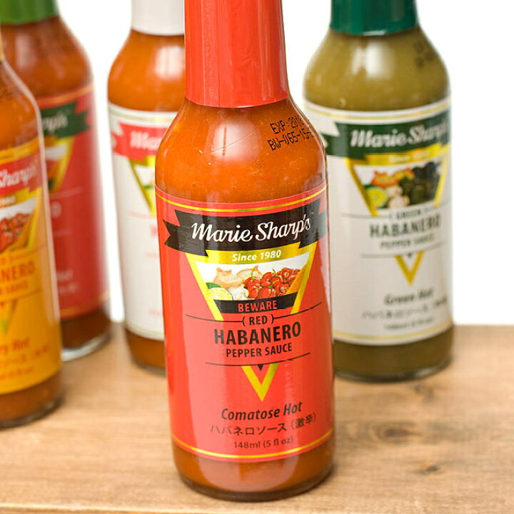 楽天市場 ハバネロソース レベル4 激辛 マリーシャープス ビーウェア コマトスホット 激辛 148ml Marie Sharp S マリンシャープス チリソース Sharp S マリーシャープス 変わりもの食品 お菓子 飲み物 アジアン食品 エスニック食材 インド雑貨