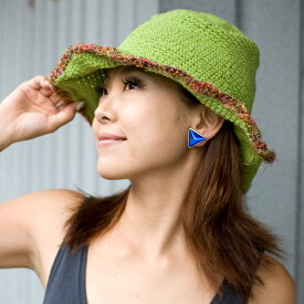 ビタミンカラーのコットンハット / ネパール 帽子 ヘンプ TIRAKITA(ティラキタ) コットン帽子 ヘンプハット エスニック衣料 アジアンファッション エスニックファッション