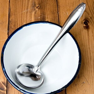 フック付きタイのお玉 約40ml 調味料をすくうのに便利 / 調理器具 レードル おたま 柄杓 インド 食器 アジアン食品 エスニック食材