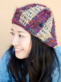 ヘンプ ベレーハット / ネパール 帽子 TIRAKITA(ティラキタ) コットン帽子 ヘンプハット エスニック衣料 アジアンファッション エスニックファッション