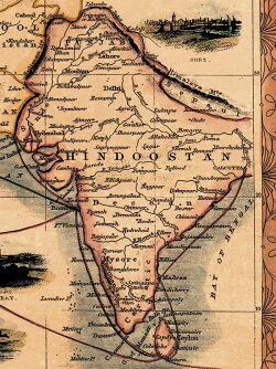 楽天市場 19世紀 アンティーク地図ポスター Overland Route To India ヨーロッパ インド周辺 古地図 世界地図 東南アジア 本 印刷物 ステッカー ポストカード インド雑貨 アジア雑貨 Tirakita