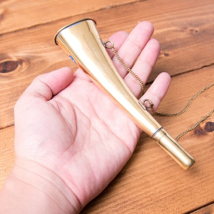 輸入 インドのマーチングラッパ ストレートタイプ 良品質 楽器 管楽器 民族楽器 インド楽器 エスニック楽器 ヒーリング楽器 サイクルワーラーのラッパ マーチングラッパ インド 楽器 管楽器 民族楽器 インド楽器 エスニック楽器 ヒーリング楽器