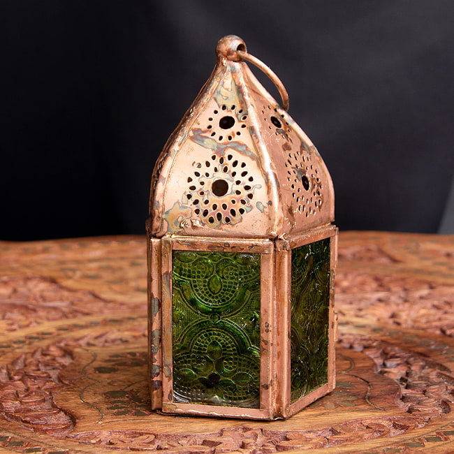 モロッコ 透かし模様が素敵なオールドランプ アラビアンインテリア