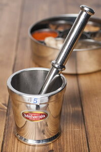 【送料無料】 スパイスグラインダー No.5 直径 9.5cm程度 高さ 9.7cm程度程度 / すり鉢 カレー すりつぶす スパイスミル 乳鉢 インドカレー 調理器具 食器 アジアン食品 エスニック食材