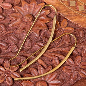 インドのゴールデン トラディショナル ピアス 弓形 / アクセ 伝統 インド伝統 エスニック アジア アクセサリー アンクレット リング ビンディー