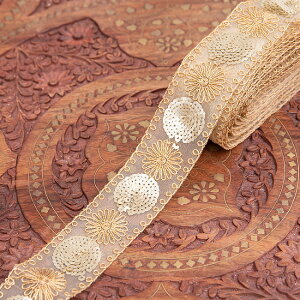 k[^[l`Ae[v  Xі͗l̃S[^hJk 4.5cml Ђ܂ / Gota embroidery WX^ | ԕ GXjbN { `e[v Ch AWA z t@