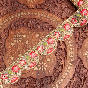 yeFzk[^[l `Ae[v  Xі͗l̃S[^hJk 3.5cml 뉀 / Gota embroidery WX^ | ԕ GXjbN { `e[v Ch AW