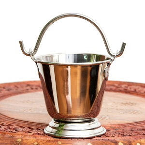 ステンレスのアイスペール カレーサーバー 約430ml / アイスポット アイスコンテナ アイスジャー 調理器具 インド 食器 アジアン食品 エスニック食材 食材【レビューで500円クーポン プレゼン