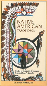 ネイティブアメリカンのタロットデッキ Native American Tarot Deck / オラクルカード 占い カード占い US Games 占術関連全部見る ルノルマン コーヒーカード インド 本 印刷物 ステッカー ポストカー