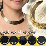 インドのゴールドメタルチョーカー / ネックレス アクセサリー トライバル ネパール エスニック アジア …