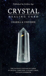 【送料無料】 クリスタルヒーリングカード Crystal Healing Card Chakra & Universe / オラクルカード 占い カード占い タロット PRIME MUSe 占術関連全部見る ルノルマン コーヒーカード インド 本 印刷