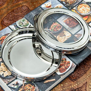 ミタイダバ インドのスイーツボックス 直径:18.5cm / スパイスボックス 入れ インドカレー インド料理 南インド料理 ターメリック 調理器具 食器 アジアン食品 エスニック食材 食材【レビュ