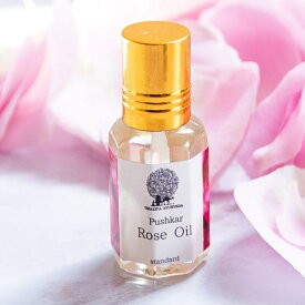 【Standard】プシュカル ダマスク ローズオイル【精油 6ml】 / ローズオットー 水蒸気蒸留法 薔薇油 香水 パヒューム 香油 TIRAKITA(ティラキタ) スキンケア インド コスメ アーユルヴェーダ 化粧品