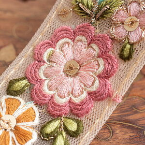 yS6Fz`Ae[v [^[  Xі͗l̃S[_hJk 3.7cml gt[ / Gota embroidery WX^ ~[[N | ԕ GXjbN Ch AWA z 