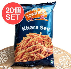 【送料無料】 20個セット】シンプル＆クミン味の南インドスナック Khara Sev 150g【TOWNBUS】 / お菓子 ココナッツオイル揚げ あとひき インドのお菓子 インスタント アジアン食品 エスニック食材