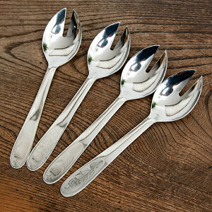 【10個セット】ネパールのカジャ スプーン 18cmパーティ料理などに フォーク兼用 / カナ カトラリー 立食 調理器具 インド 食器 アジアン食品 エスニック食材