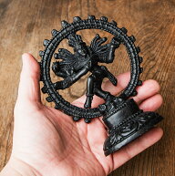 ダンシング シヴァ ブラック 約14.5cm / 神様 神様像 レジン インド インドの神様像 置物 エスニック ア…