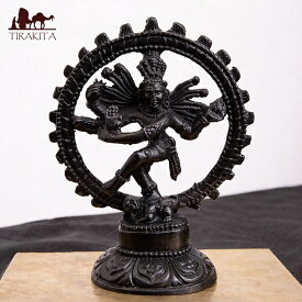 ダンシング シヴァ ブラック 約14.5cm / 神様 神様像 レジン インド インドの神様像 置物 エスニック アジア 雑貨