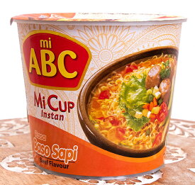 ビーフ風味のスープ バソ味 インスタントラーメン Baso【ABC】 / インドネシア料理 インスタント麺 ハラル ABC(エービーシー) ヌードル パスタ アジア アジアン食品 エスニック食材