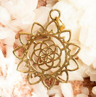 聖なる模様 Seed of Life シード オブ ライフのペンダント / life インド アクセ トライバル ネパール ネ…