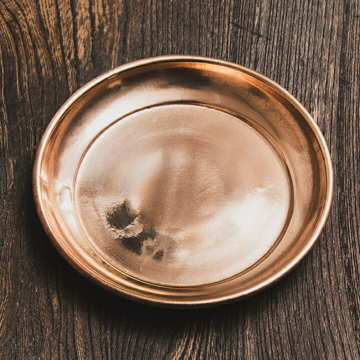 楽天市場】ネパールの銅製 小皿 直径14.5cm / 礼拝用品 小物入れ 