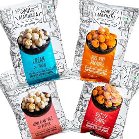 【選べる4個セット】MR.MAKHANA インド発祥のスーパーフード / 自由に選べるセット ロータスシード フォックスナッツ マカーナ ゴルゴンナッツ マカナ インドのお菓子 インスタント スナック アジアン食品 エスニック食材