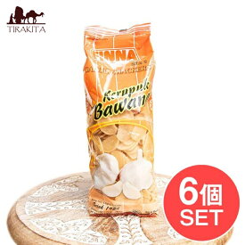 【送料無料】 【6個セット】激うま！！にんにくせんべい GARLIC CRACKERS 380g【FINNA】 / ガーリック好き インドネシアスナック おやつにもおつまみにも ビールがすすむ おつまみに最高 ザクザク食感 バリ ナシゴレン 食品 食材 アジアン食品 エスニック食材
