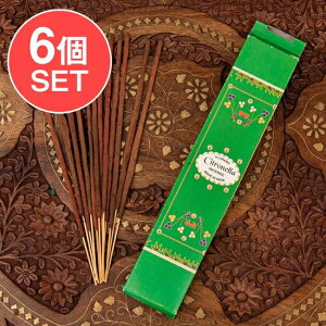 �y6�Z�b�g�zFLORA AGARBATI�� Citronella�i�V�g���l���j / �t���[���� ���� �C���Z���X �C���h�� ���A �ґz �A�W�A �G�X�j�b�N