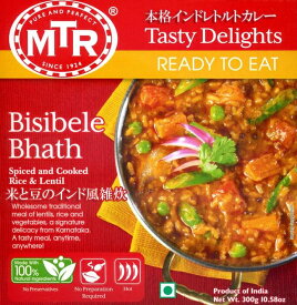 Bisibele Bhath 豆とスパイスの炊き込みご飯 / レトルトカレー MTR インド料理 ウラド豆 ごはん ブランド別一覧 アジアン食品 エスニック食材