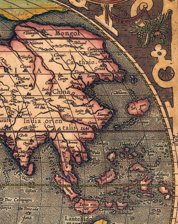 楽天市場 16世紀 アンティーク地図ポスター Typvs Orbis Terrarvm 世界地図 古地図 インド 東南アジア 本 印刷物 ステッカー ポストカード インド雑貨 アジア雑貨 Tirakita