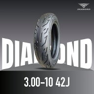 3.00-10 42J Diamond ダイヤモンド スクーター 原付タイヤ チューブレス 1本 送料無料