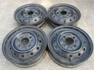 R445 【中古】{送料無料} 13インチ鉄ホイール 4本セット 4穴 4.00B PCD110 ハブ径内寸約66mm