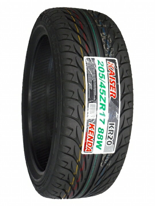 楽天市場】【タイヤ交換可能】4本セット ケンダ KENDA KR20 205/45R17 