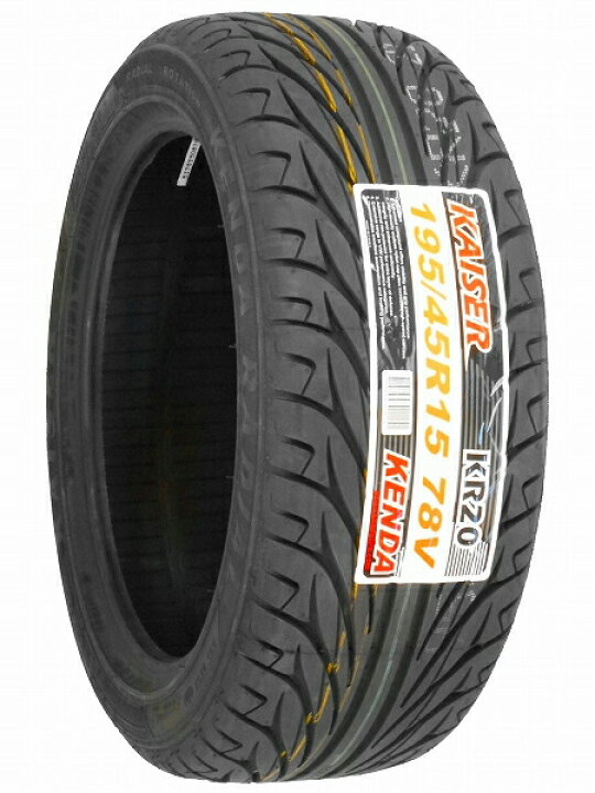 楽天市場】【タイヤ交換可能】4本セット ケンダ KENDA KR20 195/45R15 