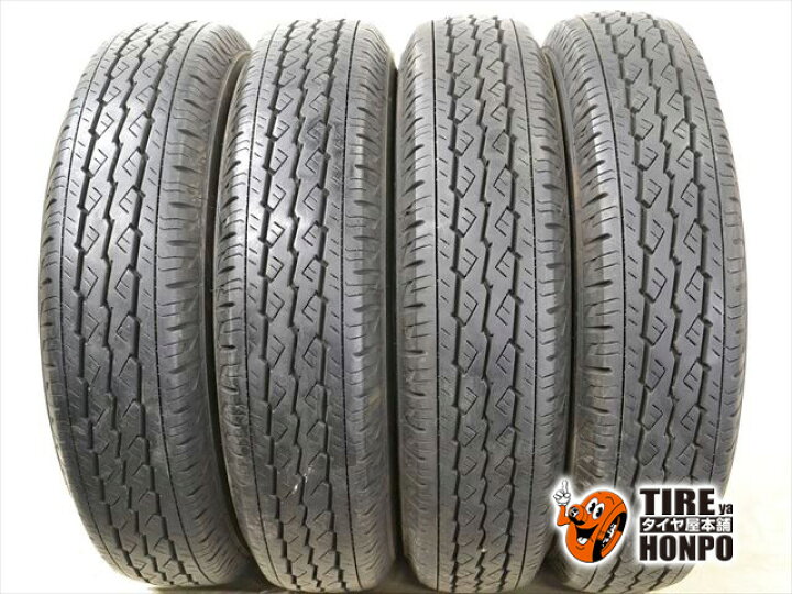 楽天市場】中古タイヤ 4本セット 165R13 6PR ブリヂストン V600 