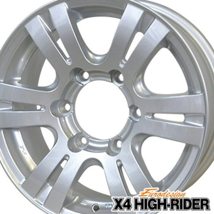 楽天市場】16-5.5J ユーロデザイン X4 ハイライダー 新品 アルミ 