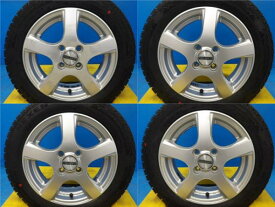 軽自動車 デイズ タント ムーヴ ek 送料無料 4本セット スタッドレス タイヤ 新品 155/65R14 WINGUARD ウインガード ice2 ダンロップ ヴィオレント 14インチ 渡 アルミ