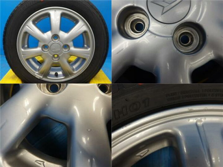 楽天市場】155/65R14 夏タイヤホイール ダイハツ純正 アルミ 14インチ 