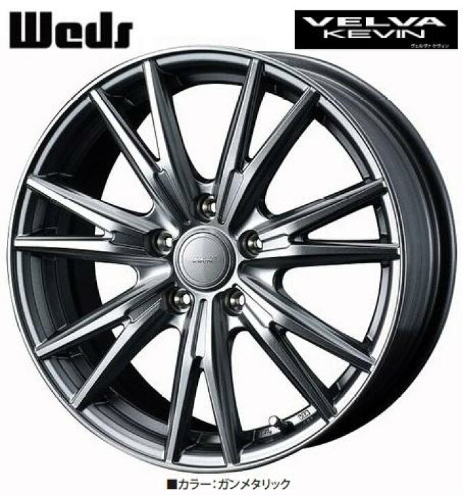 楽天市場】新品ホイール単品4本SET WEDS ヴェルヴァ ケヴィン 7.0J+47 