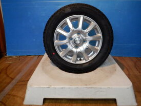 中古ホイール + 新品スタッドレス 4本 Weds JOKER 13x4J +45 4H100 + ネクセン 輸入タイヤ 155/65R13 ルークス モコ ゼスト ライフ