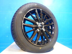 4本set 155/65R14 2024年製 中古 国産サマータイヤ ブリジストン NEWNO 新品社外アルミ付き 15インチ 4H100 デイズ NBOX ステラ プレオ アルト スペーシア タント ミラ 等の各軽自動車に！ 夏タイヤ エコタイヤ 低燃費タイヤ 中古タイヤ ノーマルタイヤ