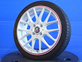 【25日限定!抽選で最大100％Pバック!】軽自動車 16インチ 165/45R16 N BOX S660 デイズ ルークス ライフ ラパン コペン タント ムーヴ ek ロエン 白 ピンク 5J +45 4H100 夏 ホイールセット 4本 1台分