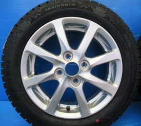 【送料無料】ダイハツ 純正 14インチ4.5J +45 4H100 スタッドレスタイヤ 155/65R14 タント ミラ イース トコット ムーヴ コンテ キャンパス ハイゼット 別