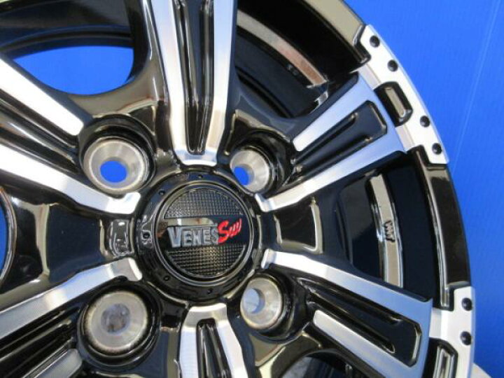 楽天市場】4本 新品 VENES SUV 黒 14インチ4.5J +45 4H 4穴 PCD 100 