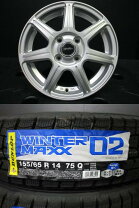 楽天市場】155/65r14 75q ダンロップ ウインターマックス wm02の通販