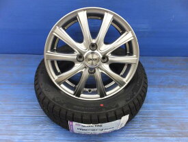 24年製 ネクセン ウィンガードアイス2 155/65R14 DOS 14インチ 新品スタッドレス 中古ホイール 4本セット デイズ タント N-BOX タント eK