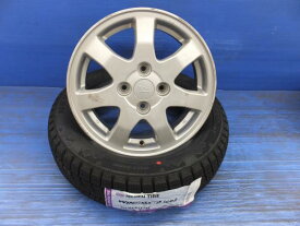 24年製 ネクセン ウィンガードアイス2 155/65R14 ダイハツ純正 14インチ 新品スタッドレス 中古アルミホイール 4本セット ムーヴ タント等