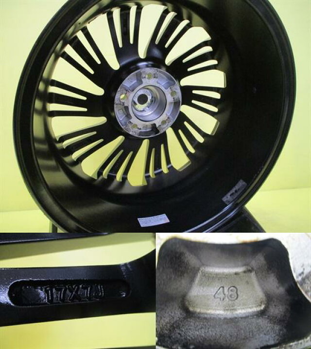 楽天市場】良品 中古アルミホイール 4本 17インチ ホットスタッフ 